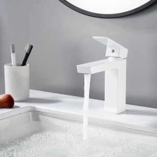 Смеситель для раковины Rose R1801C-1 белый